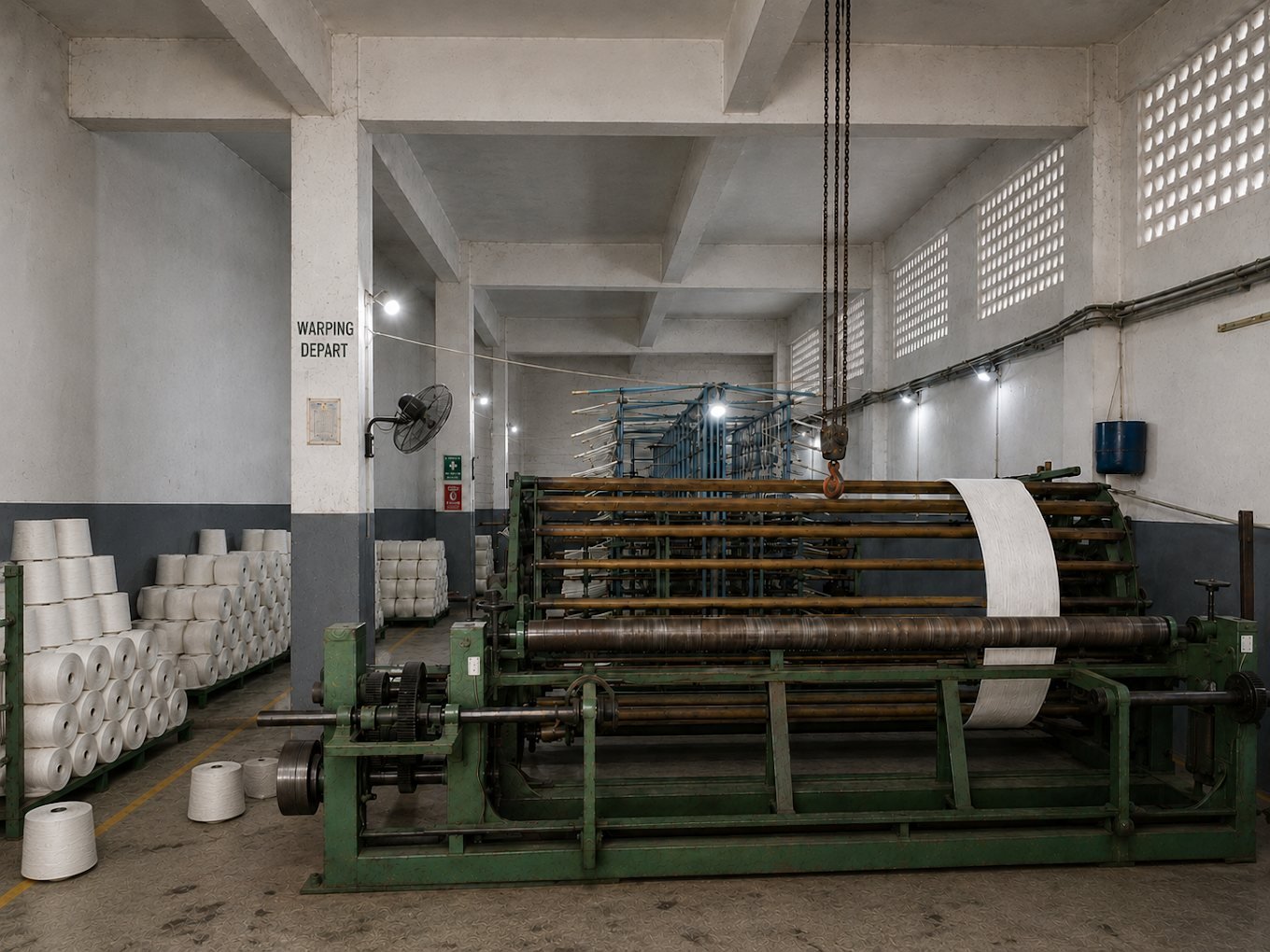 Warping department
