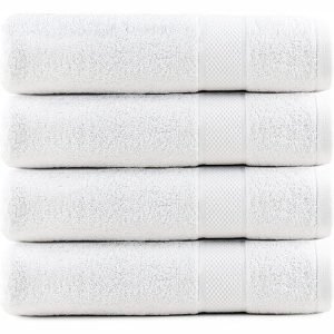 Infinitee Xclusives White Bath Towels